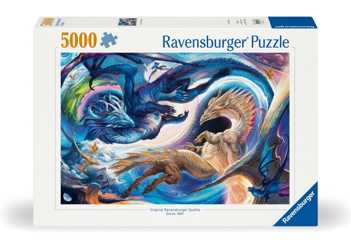 Ravensburger Puzzel Draak Dag en Nacht 5000p (12000813) in de groep SPORT, VRIJE TIJD & HOBBY / Hobby / Puzzel bij TP E-commerce Nordic AB (D02149)