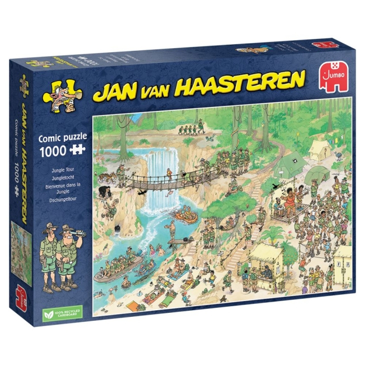 Jan van Haasteren Jungle Tocht (1000 stukjes) (JUM01848) in de groep SPORT, VRIJE TIJD & HOBBY / Hobby / Puzzel bij TP E-commerce Nordic AB (D02179)