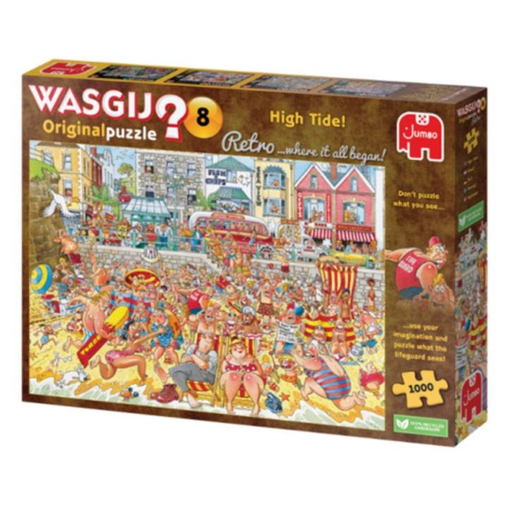 Wasgij Retro Original #8, High Tide! 1000 stukjes (JUM01850) in de groep SPORT, VRIJE TIJD & HOBBY / Hobby / Puzzel bij TP E-commerce Nordic AB (D02181)