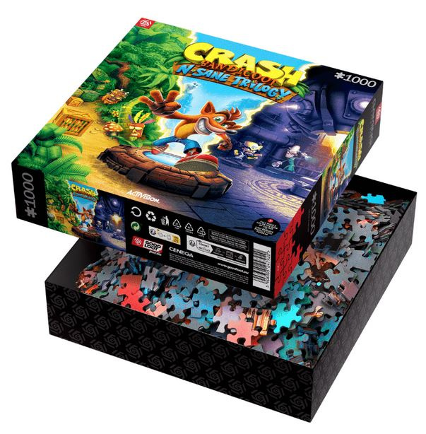 Good Loot Puzzel: Crash Bandicoot N. Sane Trilogy (1000 stukjes) in de groep SPORT, VRIJE TIJD & HOBBY / Hobby / Puzzel bij TP E-commerce Nordic AB (D02185)