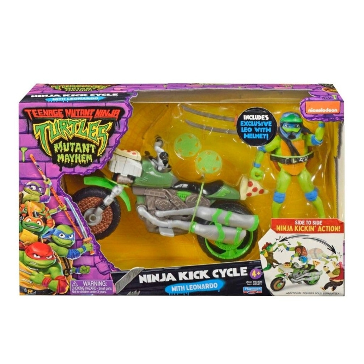 Teenage Mutant Ninja Turtles Turtles Mutant Mayhem - Vehicle with Figur - Leonardo in de groep SPEELGOED, KINDER- & BABYPRODUCTEN / Speelgoed / Figuren, Miniaturen & accessoires bij TP E-commerce Nordic AB (D02208)