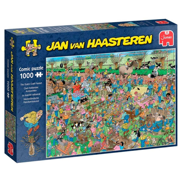 Jan van Haasteren De Nederlandse Ambachtsmarkt (1000 stukjes) (JUM0046) in de groep SPORT, VRIJE TIJD & HOBBY / Hobby / Puzzel bij TP E-commerce Nordic AB (D02223)