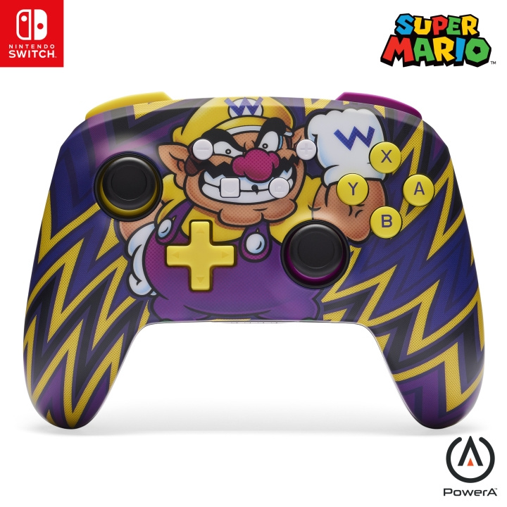 PowerA Verbeterde draadloze controller - Wario (Nintendo Switch) in de groep HOME ELECTRONICS / Spelconsoles en accessoires / Nintendo Switch / Accessoires bij TP E-commerce Nordic AB (D02263)