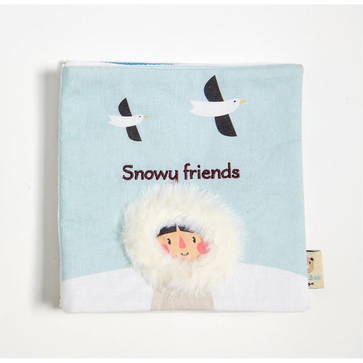 ThreadBear Book - Baby Activity Book - Snowy Friends - (TB4082) in de groep SPEELGOED, KINDER- & BABYPRODUCTEN / Babyspeelgoed / Activiteitenspeelgoed bij TP E-commerce Nordic AB (D02274)