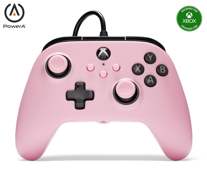 PowerA Bedrade controller - Roze (Xbox X/S) in de groep HOME ELECTRONICS / Spelconsoles en accessoires / Xbox Series X bij TP E-commerce Nordic AB (D02293)