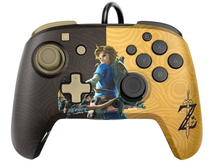 PDP Gaming Nintendo Switch Faceoff Deluxe Controller + Audio - Zelda in de groep HOME ELECTRONICS / Spelconsoles en accessoires / Nintendo Switch / Accessoires bij TP E-commerce Nordic AB (D02325)