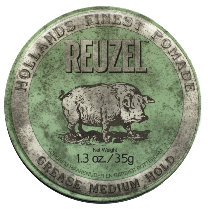 Reuzel Green Grease Medium Hold Pomade 35 ml in de groep BEAUTY & HEALTH / Haar & Styling / Hair styling / Haarwax bij TP E-commerce Nordic AB (D02339)