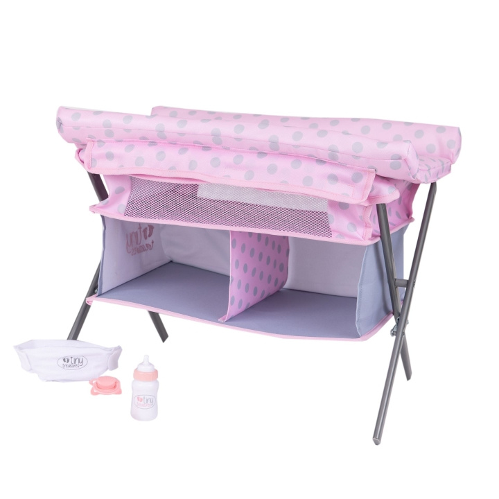 Tiny Treasure s - Folding Changing Table Cot (30558) in de groep SPEELGOED, KINDER- & BABYPRODUCTEN / Speelgoed / Docks & Accessoires bij TP E-commerce Nordic AB (D02390)