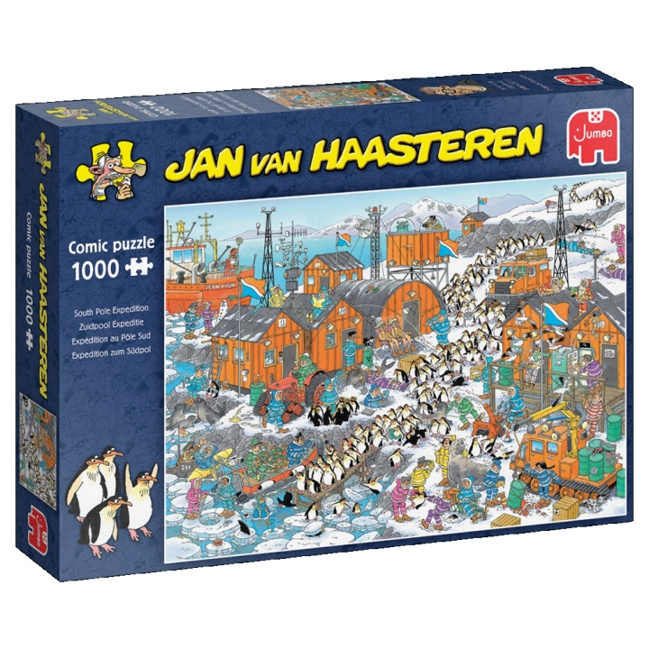 Jan van Haasteren Expeditie Zuidpool (1000 stukjes) (JUM0038) in de groep SPORT, VRIJE TIJD & HOBBY / Hobby / Puzzel bij TP E-commerce Nordic AB (D02419)