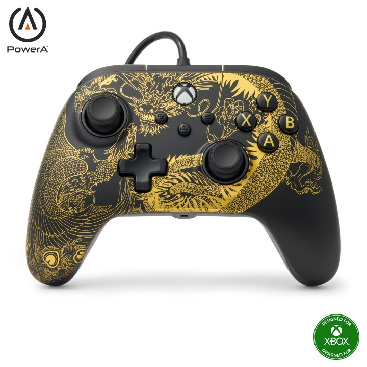 PowerA Verbeterde bedrade controller - Dragon & Phoenix (Xbox X/S) in de groep HOME ELECTRONICS / Spelconsoles en accessoires / Xbox Series X / Accessoires bij TP E-commerce Nordic AB (D02514)