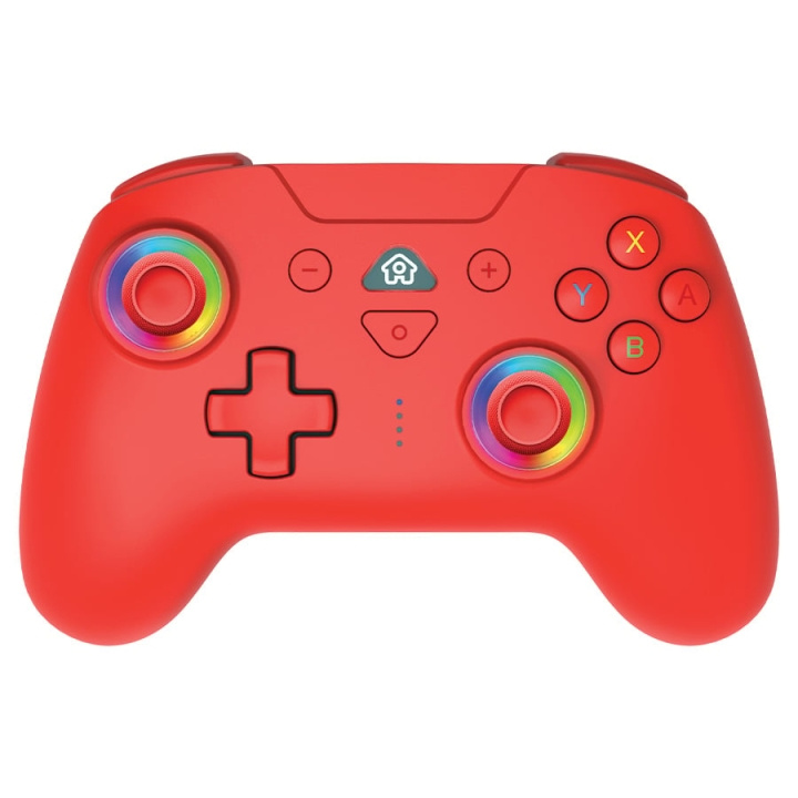 SuBsonic Draadloze Led Controller Rood - Nintendo Switch in de groep HOME ELECTRONICS / Spelconsoles en accessoires / Nintendo Switch bij TP E-commerce Nordic AB (D02549)