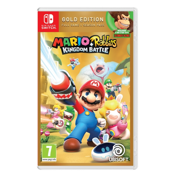 Mario + Rabbids Kingdom Battle (Gold Edition) (Switch) in de groep HOME ELECTRONICS / Spelconsoles en accessoires / Nintendo Switch / Games bij TP E-commerce Nordic AB (D02556)