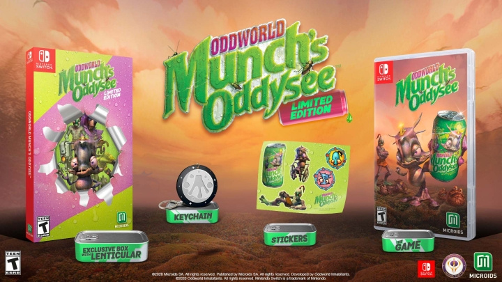 Oddworld Munch\'s Oddysee (Limited Edition) (Switch) in de groep HOME ELECTRONICS / Spelconsoles en accessoires / Nintendo Switch / Games bij TP E-commerce Nordic AB (D02640)