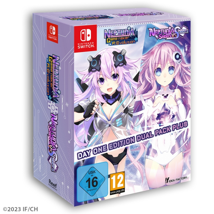 Neptunia Game Maker R:Evolution / Neptunia: Sisters VS Sisters (Day One Edition) (Dual Pack) (Switch) in de groep HOME ELECTRONICS / Spelconsoles en accessoires / Nintendo Switch / Games bij TP E-commerce Nordic AB (D02792)