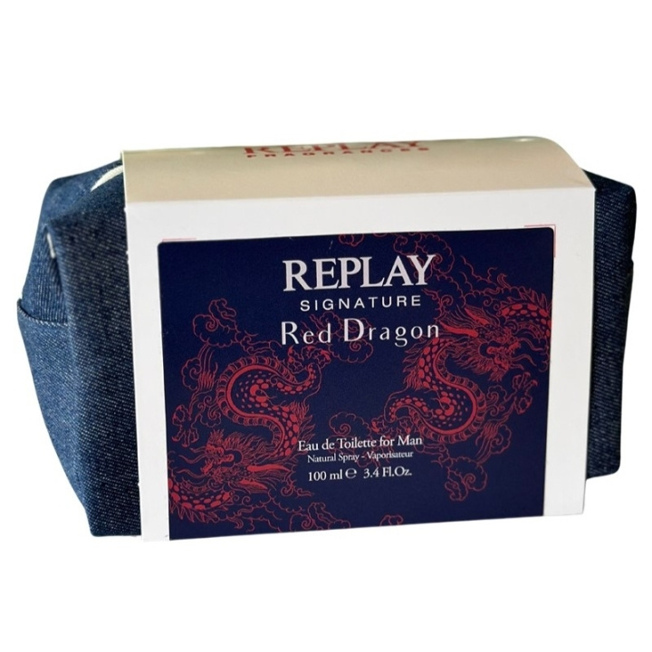 Replay Giftset Replay Signature Red Dragon Man Edt 100ml + Pochette in de groep BEAUTY & HEALTH / Cadeausets / Cadeausets voor hem bij TP E-commerce Nordic AB (D03063)