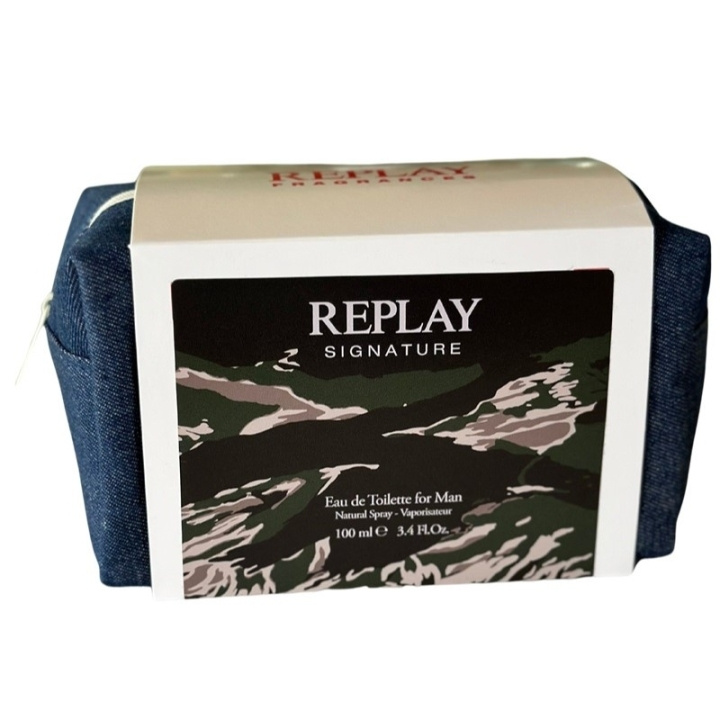 Replay Giftset Replay Signature Man Edt 100ml + Pochette in de groep BEAUTY & HEALTH / Cadeausets / Cadeausets voor hem bij TP E-commerce Nordic AB (D03066)