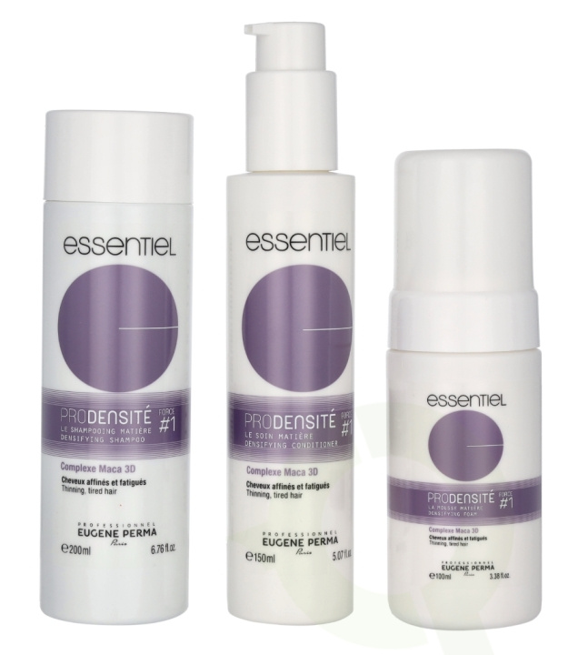 Eugene Perma Essentiel Pro Densite #1 Set 450 ml Shampoo 200ml/Firming Treatment 150ml/Firming Mousse 100ml in de groep BEAUTY & HEALTH / Cadeausets / Cadeausets voor haar bij TP E-commerce Nordic AB (D03153)