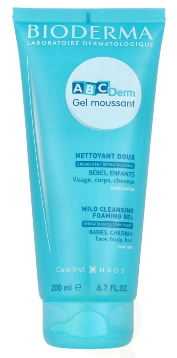 Bioderma ABCDerm Moussant Tube 200 ml in de groep BEAUTY & HEALTH / Huidsverzorging / Lichaamsverzorging / Bad- en douchegels bij TP E-commerce Nordic AB (D03157)