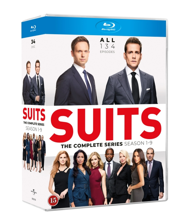 Suits complete collection S1 - S9 in de groep HOME ELECTRONICS / Audio & Beeld / TV & Accessoires / Films / Blu-ray bij TP E-commerce Nordic AB (D03509)