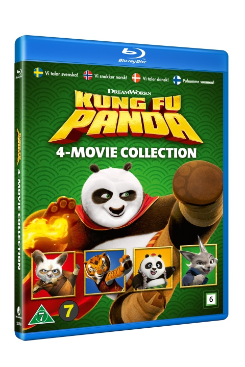 KUNG FU PANDA BOX 1-4 in de groep HOME ELECTRONICS / Audio & Beeld / TV & Accessoires / Films / Blu-ray bij TP E-commerce Nordic AB (D03519)