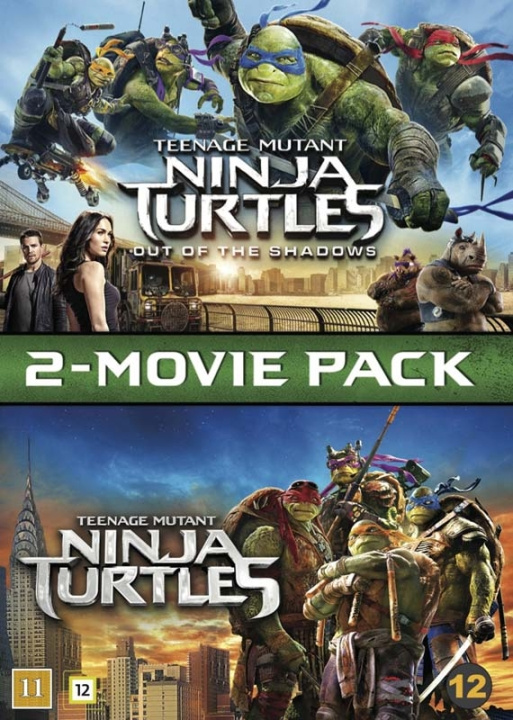 Teenage Mutant Ninja Turtles 1 & 2 - DVD in de groep HOME ELECTRONICS / Audio & Beeld / TV & Accessoires / Films / DVD bij TP E-commerce Nordic AB (D03547)