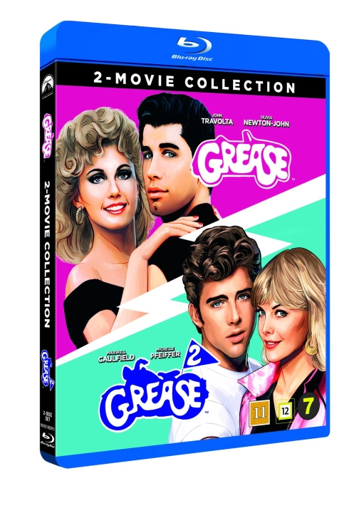 Grease 1 & 2 (Remastered)(Blu-Ray) in de groep HOME ELECTRONICS / Audio & Beeld / TV & Accessoires / Films / Blu-ray bij TP E-commerce Nordic AB (D03549)