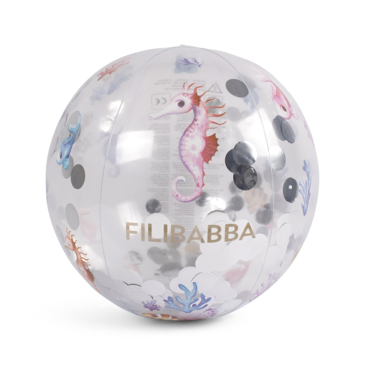 Filibabba Strandbal Alfie - Regenboog Rif Confetti - (FI-03003) in de groep SPEELGOED, KINDER- & BABYPRODUCTEN / Buitenspeelgoed / Badspeelgoed bij TP E-commerce Nordic AB (D03877)