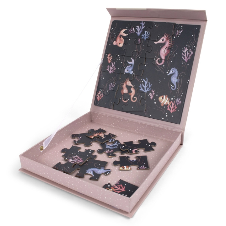 Filibabba Magnetische spelletjes - Zeepaard puzzel - (FI-03042) in de groep SPEELGOED, KINDER- & BABYPRODUCTEN / Spelletje / Kinderspellen bij TP E-commerce Nordic AB (D03892)