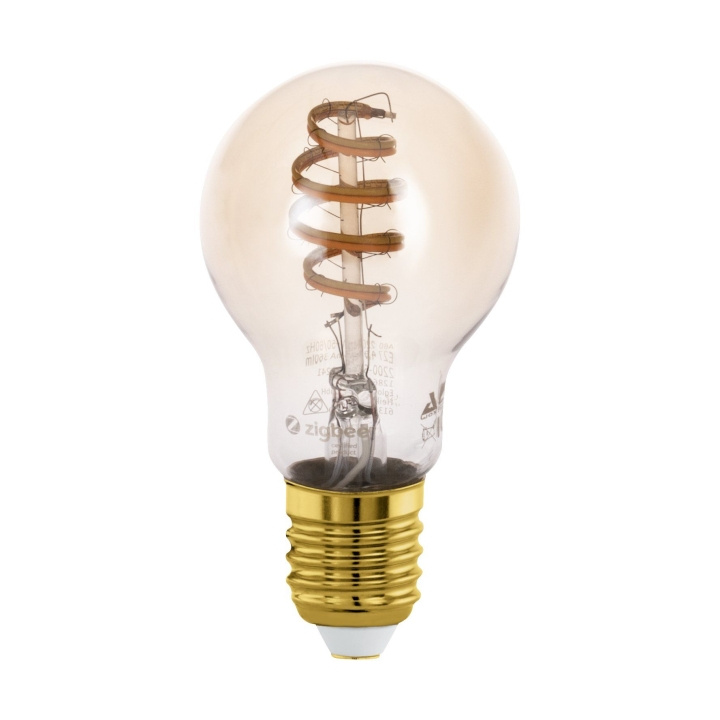 Eglo E27 A60 spiraal, amber - TW - Zigbee, Bluetooth in de groep HOME ELECTRONICS / Verlichting / LED-lampen bij TP E-commerce Nordic AB (D04006)