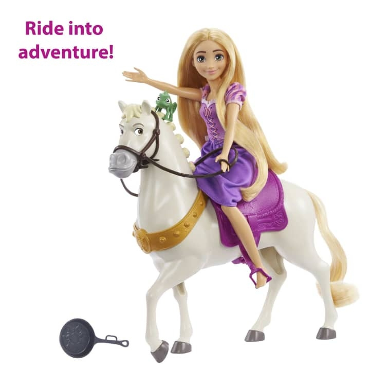 Disney Prinses - Raponsje pop en paard (HLW23) in de groep SPEELGOED, KINDER- & BABYPRODUCTEN / Speelgoed / Docks & Accessoires bij TP E-commerce Nordic AB (D04080)