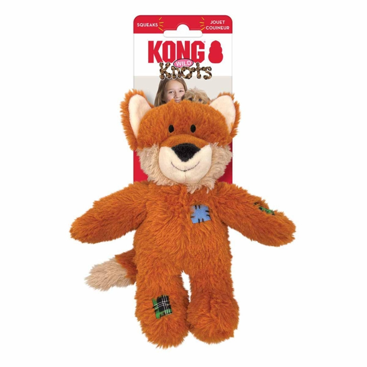 Kong Wild Knots Fox Piepspeeltje S/M (634.7374) in de groep HUISHOUDEN & TUIN / Huisdieraccessoires / Hond bij TP E-commerce Nordic AB (D04087)