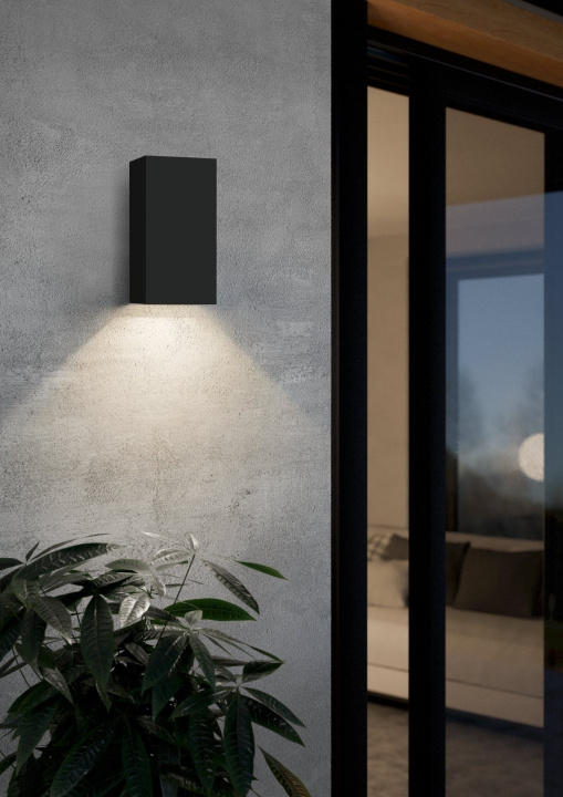 Eglo Eremitana-Z buitenwandlamp zwart - RGB + TW - Zigbee, Bluetooth in de groep HUISHOUDEN & TUIN / Elektriciteit & Verlichting / Buitenverlichting bij TP E-commerce Nordic AB (D04112)