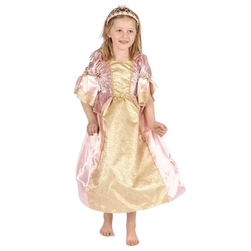 Den Goda Fen Koninklijke prinsessenjurk - Roze (122-128 cm) (F66601) in de groep SPEELGOED, KINDER- & BABYPRODUCTEN / Speelgoed / Gemaskered kostuums bij TP E-commerce Nordic AB (D04127)