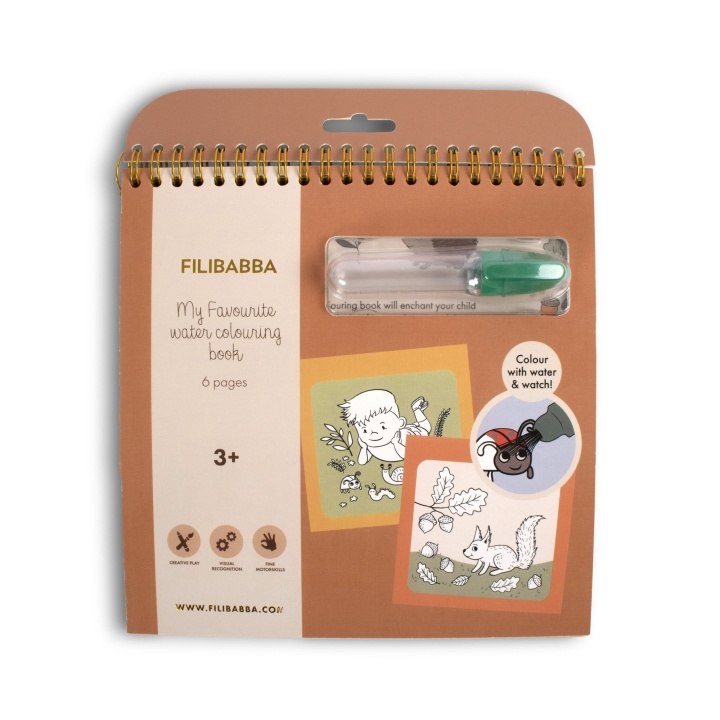 Filibabba Mijn favoriete aquarelboek - Bos - (FI-03326) in de groep SPEELGOED, KINDER- & BABYPRODUCTEN / Speelgoed / Ambachten bij TP E-commerce Nordic AB (D04141)