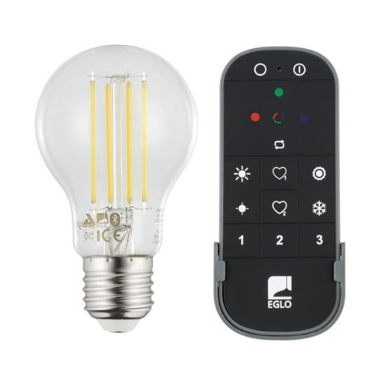 Eglo Set van 2x E27 A60, afstandsbediening - Wit - Zigbee, Bluetooth in de groep HUISHOUDEN & TUIN / Smart home / Slimme verlichting bij TP E-commerce Nordic AB (D04194)