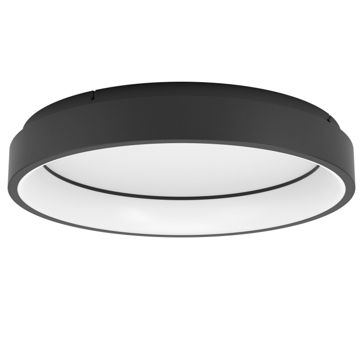 Eglo Marghera-Z plafondlamp zwart Ø60 - RGB + TW - Zigbee, Bluetooth in de groep HOME ELECTRONICS / Verlichting / Plafondverlichting bij TP E-commerce Nordic AB (D04197)