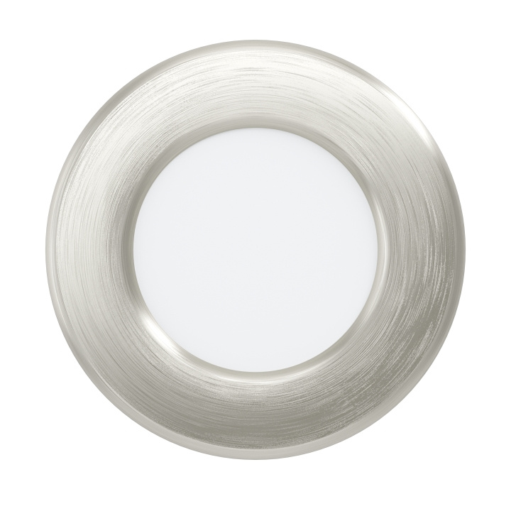 Eglo FUEVA 5 INBOUWLEDING 2.7W 330LM - Geborsteld Staal - 86mm diameter, 26mm hoogte in de groep HOME ELECTRONICS / Verlichting / Plafondverlichting bij TP E-commerce Nordic AB (D04212)