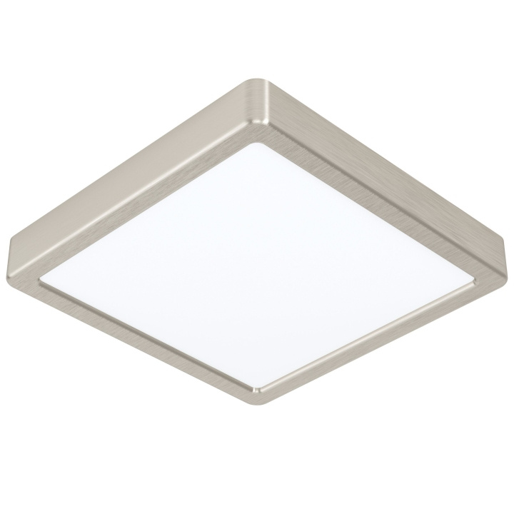 Eglo Fueva-Z plafondlamp geborsteld staal 21x21 - TW - Zigbee, Bluetooth in de groep HOME ELECTRONICS / Verlichting / Plafondverlichting bij TP E-commerce Nordic AB (D04236)