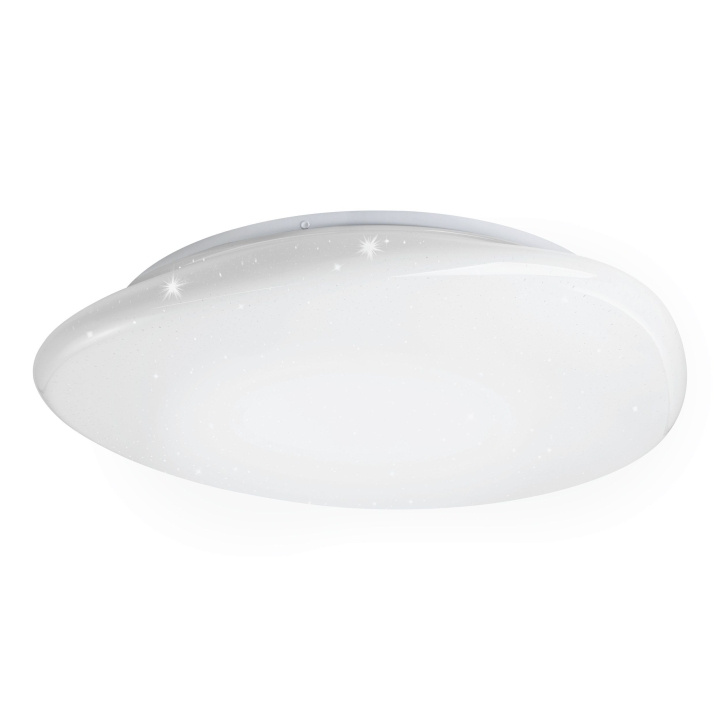 Eglo Plafondlamp Sileras-Z wit met kristaleffect Ø43 - RGB + TW - Zigbee, Bluetooth in de groep HOME ELECTRONICS / Verlichting / Plafondverlichting bij TP E-commerce Nordic AB (D04254)