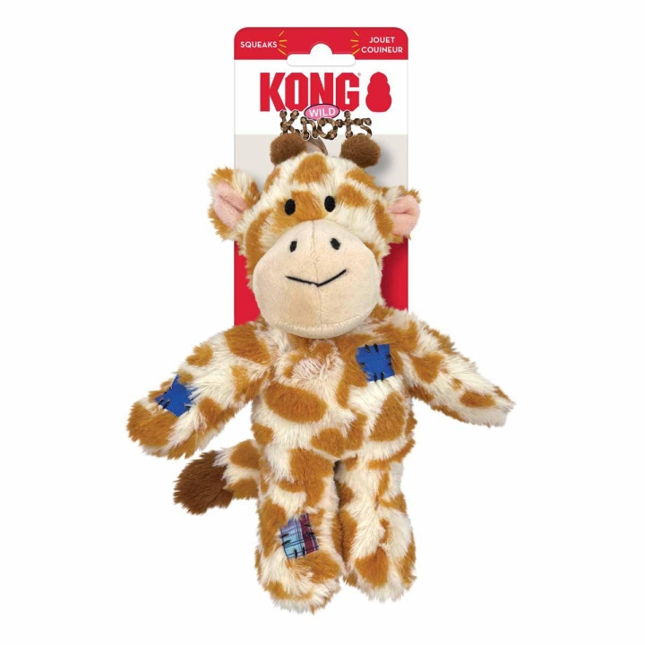 Kong Wild Knots Giraffe Piepspeeltje S/M (634.7370) in de groep HUISHOUDEN & TUIN / Huisdieraccessoires / Hond bij TP E-commerce Nordic AB (D04269)