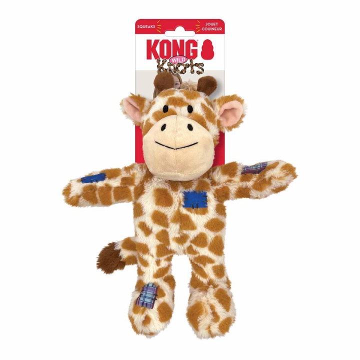 Kong Wild Knots Giraffe Piepspeeltje M/L (634.7372) in de groep HUISHOUDEN & TUIN / Huisdieraccessoires / Hond bij TP E-commerce Nordic AB (D04270)