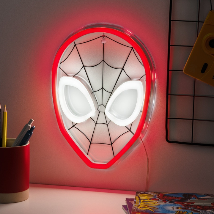 Paladone Spiderman LED Neon Wandlamp in de groep HOME ELECTRONICS / Verlichting / Wandlampen bij TP E-commerce Nordic AB (D04278)