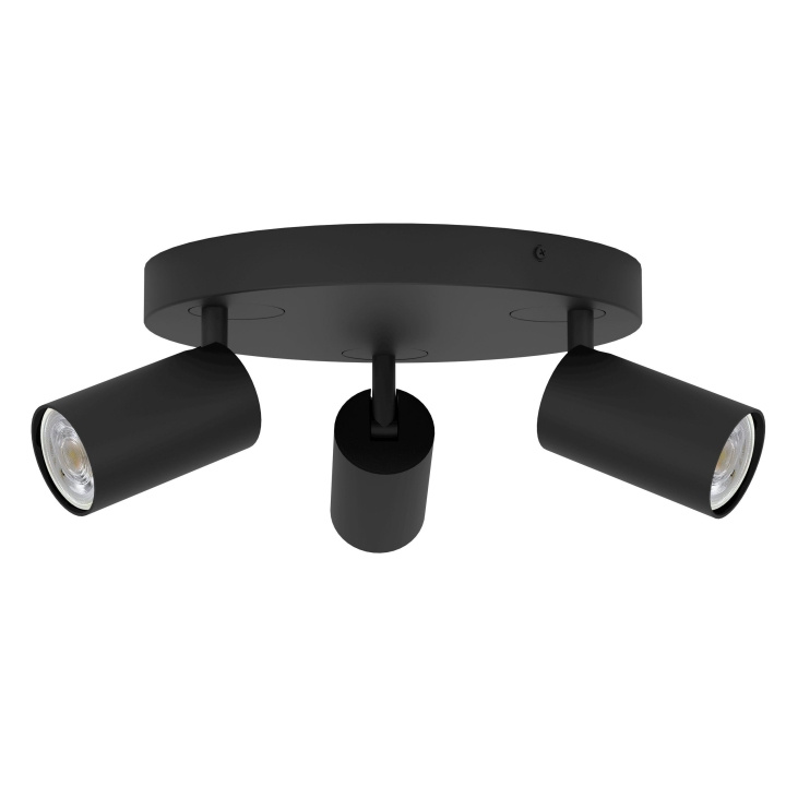 Eglo Telimbela-Z spot roundel zwart - RGB + TW - Zigbee, Bluetooth in de groep HOME ELECTRONICS / Verlichting / Plafondverlichting bij TP E-commerce Nordic AB (D04319)