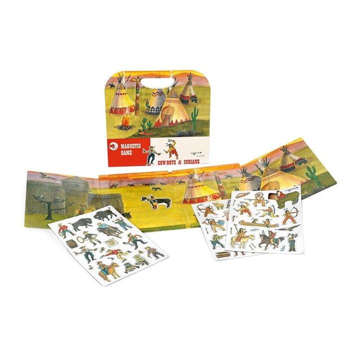 Egmont Toys Magnetisch spel Cowboy & Indiaan - (630663) in de groep SPEELGOED, KINDER- & BABYPRODUCTEN / Spelletje / Bordspellen bij TP E-commerce Nordic AB (D04321)