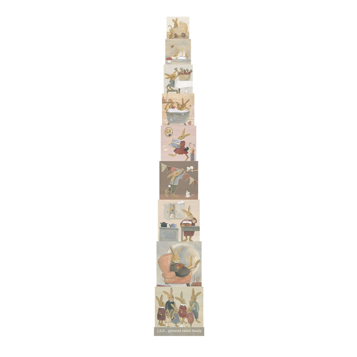 Egmont Toys Pyramid 123 Rabbit Family - (570037) in de groep SPEELGOED, KINDER- & BABYPRODUCTEN / Speelgoed / Bouwspeelgoed / Bouwblokken bij TP E-commerce Nordic AB (D04326)