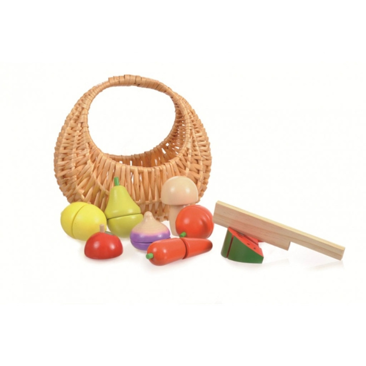 Egmont Toys Houten Fruit- en Groenteset in een Mand - (511062) in de groep SPEELGOED, KINDER- & BABYPRODUCTEN / Speelgoed / Speelset bij TP E-commerce Nordic AB (D04339)