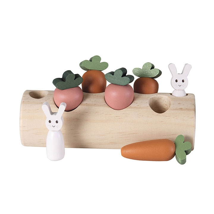 Egmont Toys Konijn en groenten log - (511120) in de groep SPEELGOED, KINDER- & BABYPRODUCTEN / Speelgoed / Bouwspeelgoed / Bouwblokken bij TP E-commerce Nordic AB (D04351)