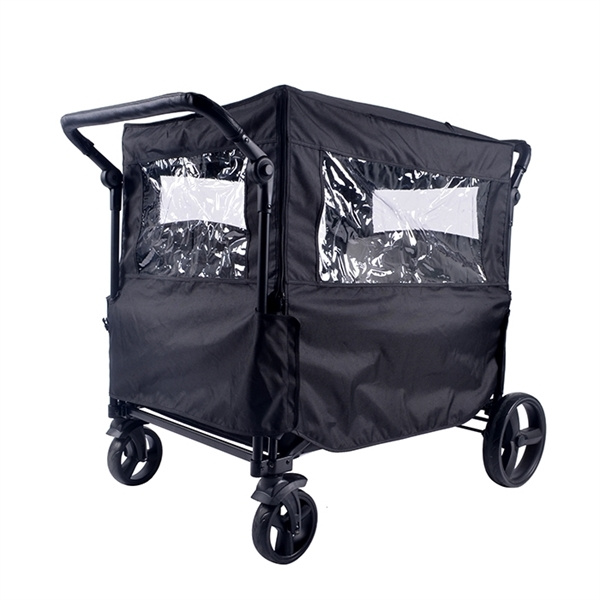 Babytrold Fun Trolley Regenhoes met Ramen - Zwart in de groep SPEELGOED, KINDER- & BABYPRODUCTEN / Kinderwagens & Accessoires bij TP E-commerce Nordic AB (D04356)