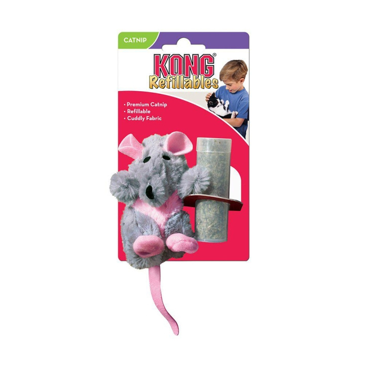 Kong Navulbare Kattenkruid Rat 9,5 x 5 x 3cm in de groep HUISHOUDEN & TUIN / Huisdieraccessoires / Kat bij TP E-commerce Nordic AB (D04358)