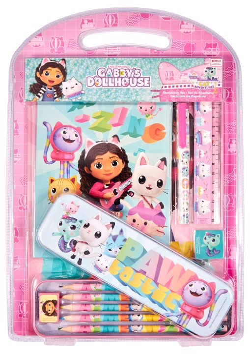 Gabby\'s Dollhouse Euromic - Gabby\'s Dollhouse - Schrijfset met metalen doos (033706884) in de groep SPEELGOED, KINDER- & BABYPRODUCTEN / Speelgoed / Ambachten bij TP E-commerce Nordic AB (D04391)